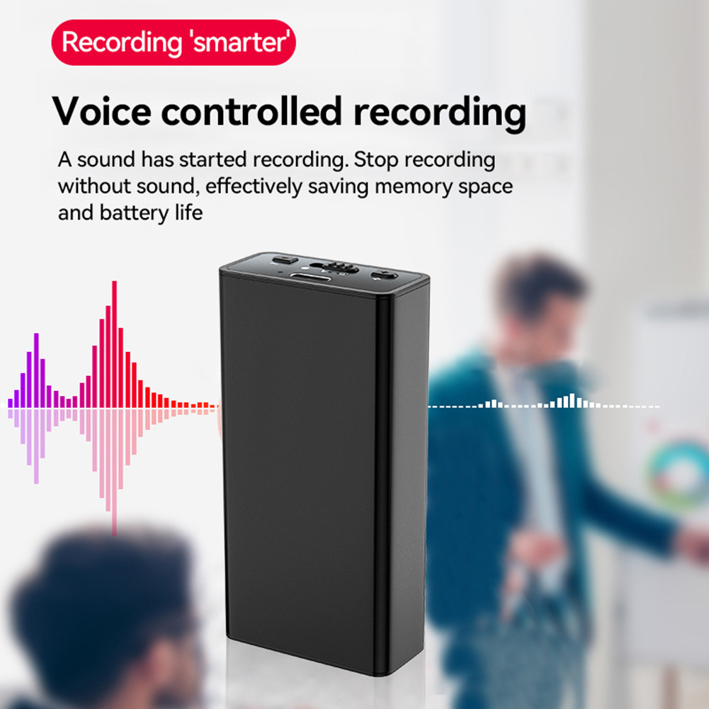 64G/32GB/16GB/8GB Digital Voice Recorder Noise Reduction Voice Activated Audio Recorder Sound
