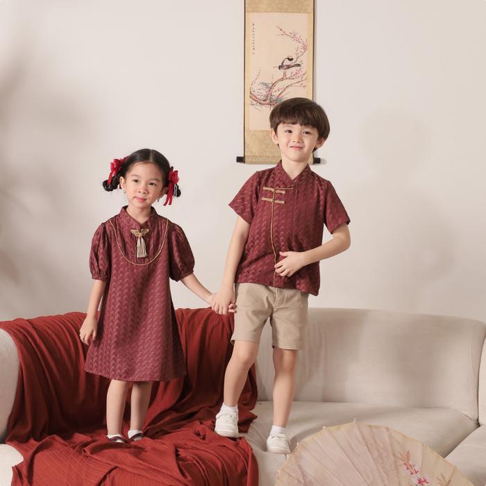 ORIGINAL KIDDIEP- Chang Cheongsam / Dress dan atasan anak perempuan Laki-laki / Cheongsam anak