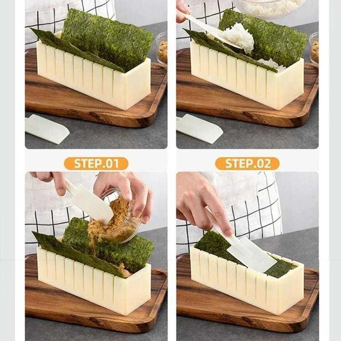 Alas Gulung Sushi/Set Sushi/Alat Gulung Sushi/Alas Sushi Bambu/Cetakan Cetakan Kitchenware Tatakan