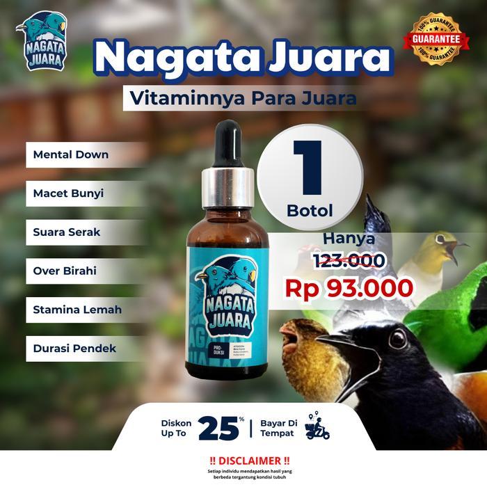 Nagata Juara Vitamin Burung Kicau 1 Botol Penggacor Burung Kicau Di Gantangan 30 Ml [Bisa Cod]