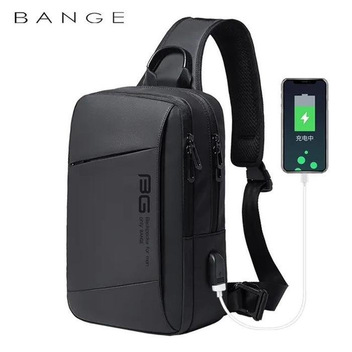 ORIGINAL Bange BG22002 Tas Selempang Pria Waist Bag Pria Sling Bag Pria READY STOCK