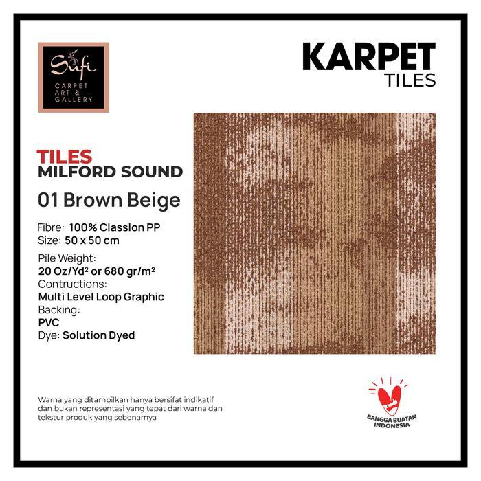 NEW PRODUK KARPET LANTAI / KARPET KANTOR / KARPET HOTEL METERAN TEBAL PREMIUM TILE PLANKS MILFORD