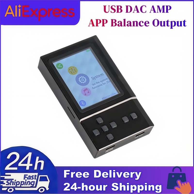 Zisan Z5c HiFi Dual ES9039Q2M Lossless Digital Portable Music Player Bluetooth WiFi USB DAC AMP APP