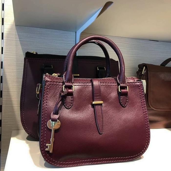 fossil ryder mini satchel - Hitam