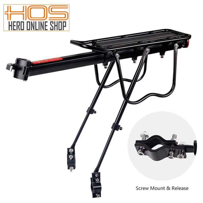 Pacific - Boncengan Rak Belakang Pannier Sepeda Mtb Seli Rb Lipat Aluminum Kokoh