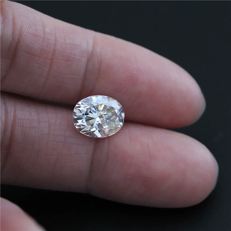 [New EU Quality] Oval Moissanite Loose Stone 0.1-20ct Rare D Color Lab Grown Super White Certified