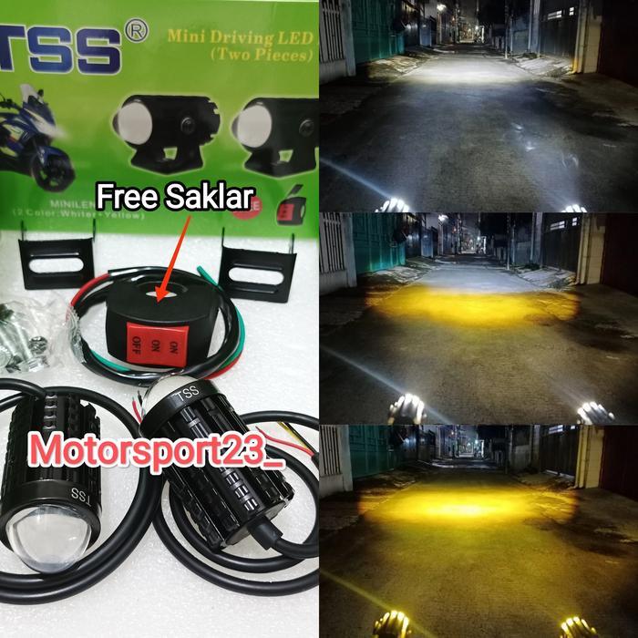 Lampu Tembak Laser Gun Mini Driving Tss Racing Lampu Sorot D2 Driving Mini Lampu Tembak D2 Free