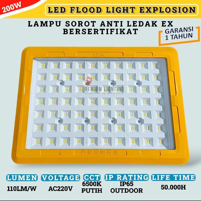 Lampu Anti Ledak LED Sorot Explosion Proof 50W 100W 150W 200 watt AC220V Flood Light