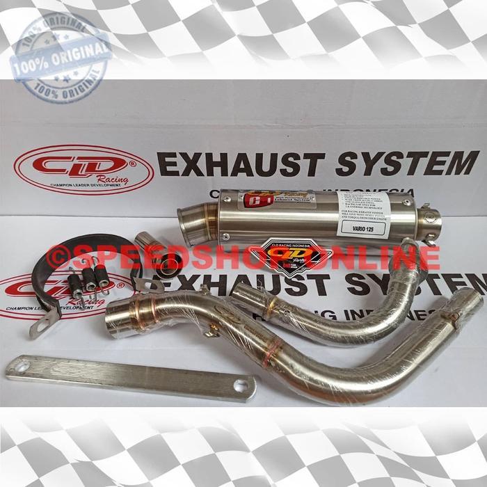 Knalpot CLD Racing Vario 125Fi type C1 Silencer Bulat Doff