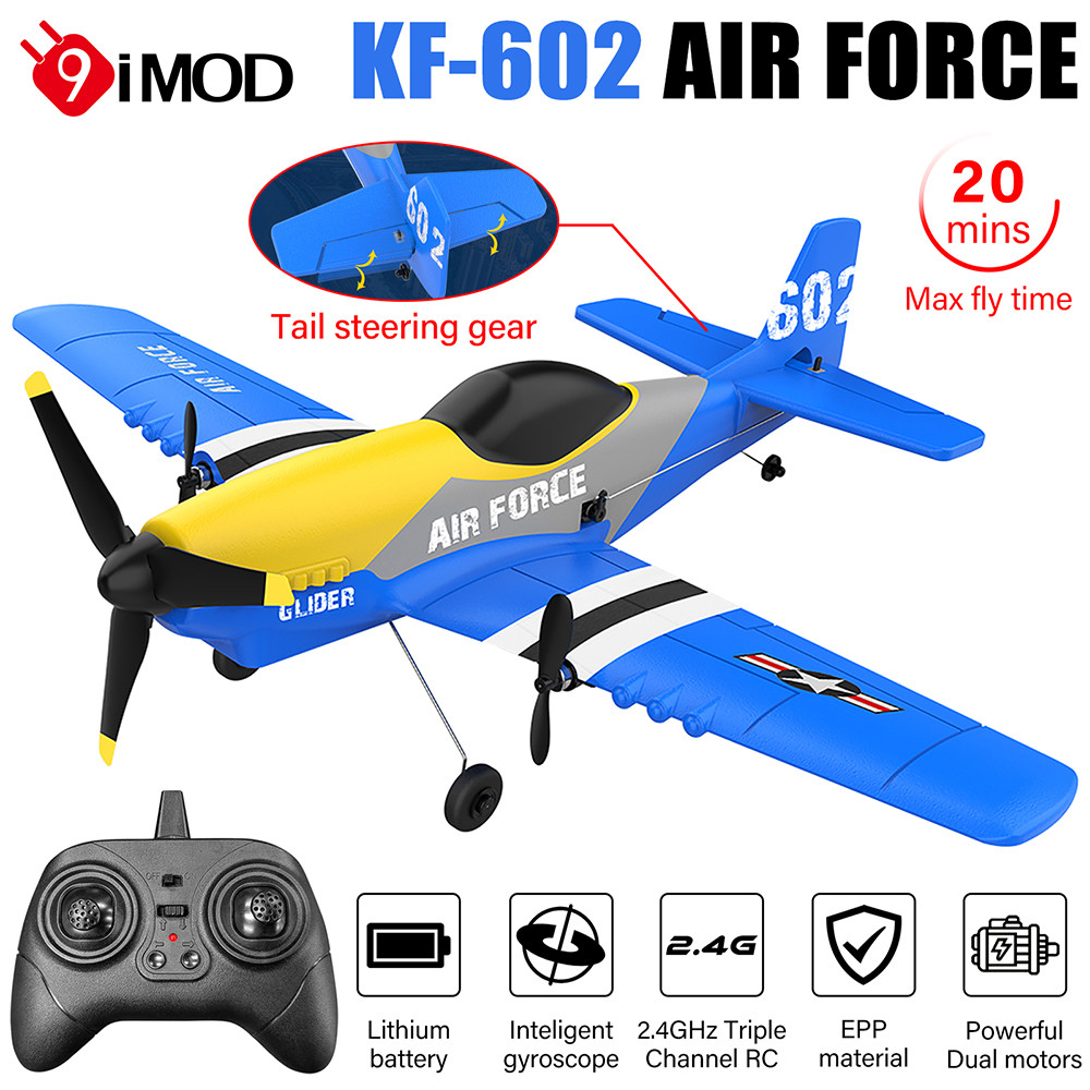 9IMOD KF602 RC Plane EPP Foam 2.4G Remote Control Drone Airplane Toys