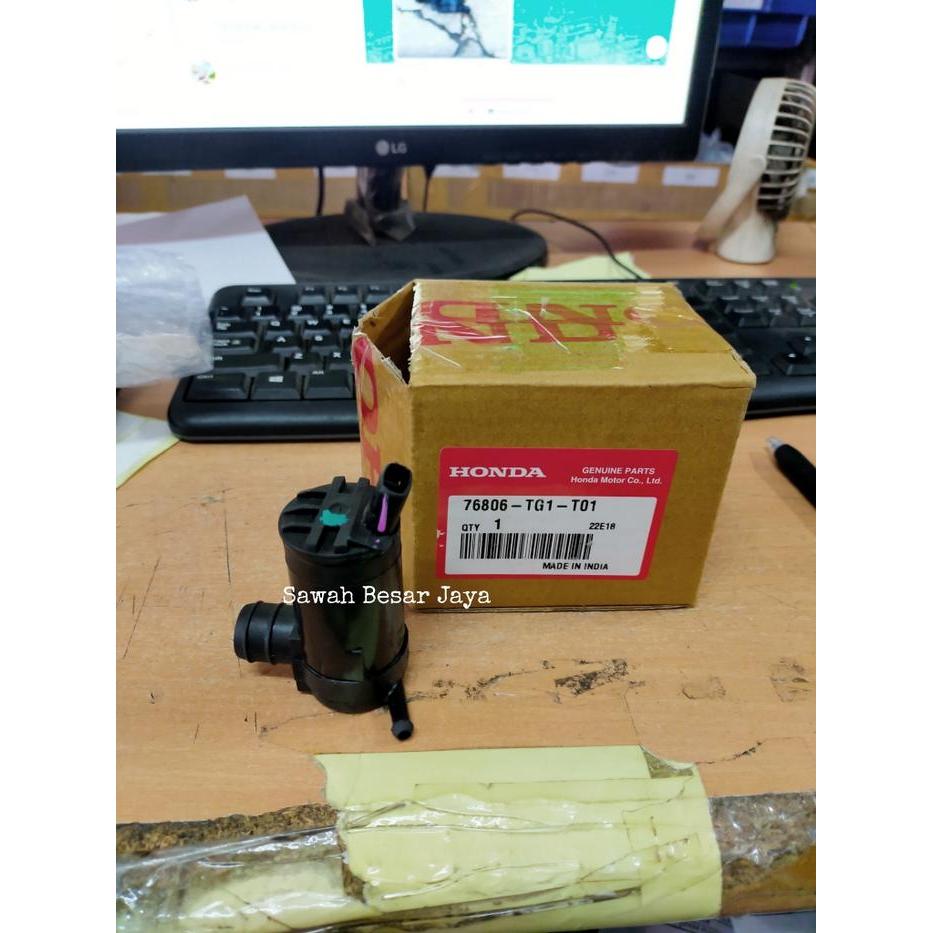MOTOR WASHER DINAMO POMPA SEMPROTAN AIR WIPER HONDA BRIO 2012 2013 2014 ORIGINAL TERBARU