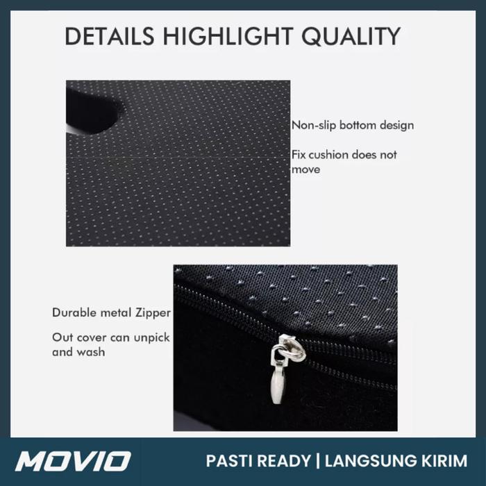 Movios Bantal Duduk Memory Foam - Bantal Kursi Sofa / Bantal Alas Duduk