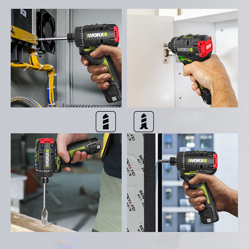 WORX 12V Brushless Driver Electromechanical Drill WU129 12V Lithium Battery Screwdriver