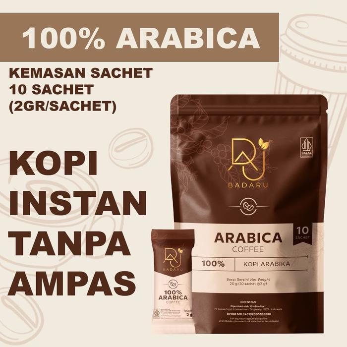 KOPI BADARU Isi 10sachet KOPI ARABIKA ESPRESSO INSTAN Coffee Bubuk