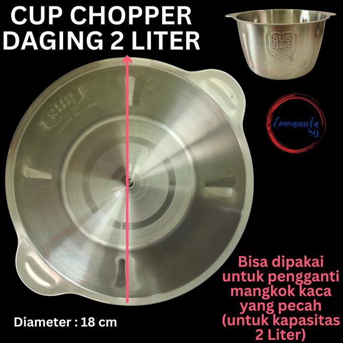 SX685 Shuangxiong Sparepart Pisau Cup Cover Mesin Chopper 2 Liter