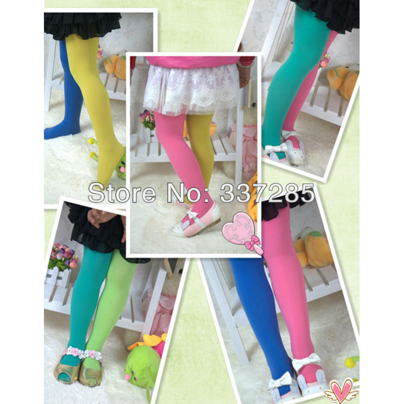 children double color AB splicing velvet pantyhose tights double color pantyhose AB candy pantyhose