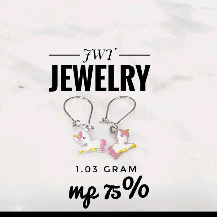 GIWANG ANTING ANAK ANAK EMAS KUDA LITTLE PONY