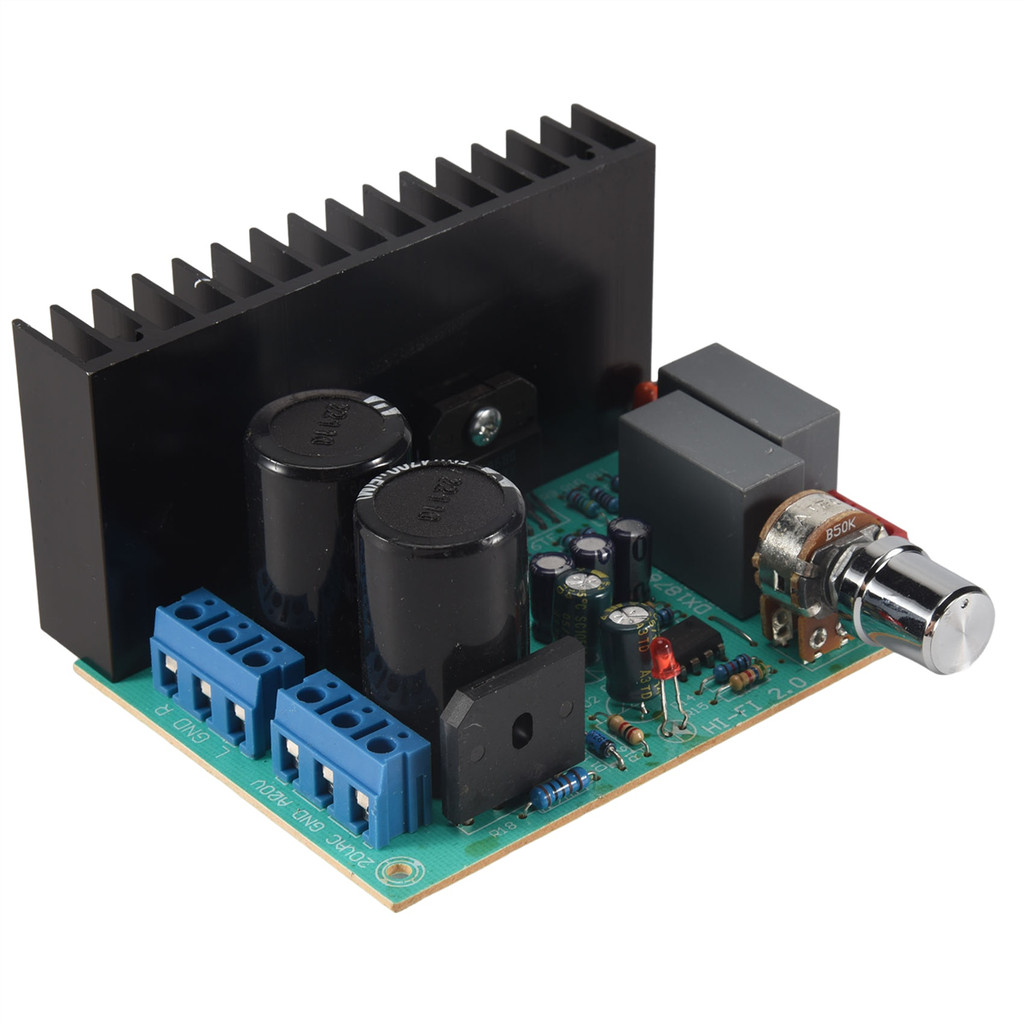 #34J Electronics Accessories,30W+30W LM1876 Power 4558 Amplifier Board 2.0 Stereo Home Theater,green