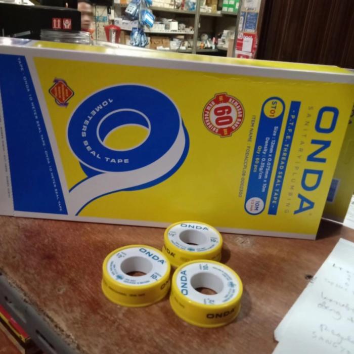 seal tape ONDA 10meter satu box 72pcs
