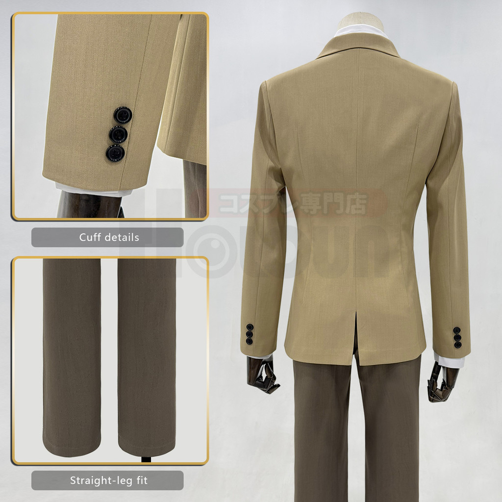 Holoun Death Anime Yagami Light Cosplay Costume Suit Shirt Pants Tie Cos Convention Daily Wearing