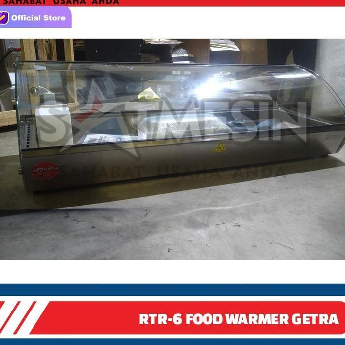 GETRA FOOD WARMER BAIN MARIE COUNTER TIPE RTR-6 UNTUK MENGHANGATKAN