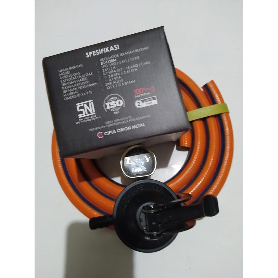 NEW - REGULATOR MODENA STARCAM SC-T12RM SELANG GAS LPG MODENA 1000 PSI