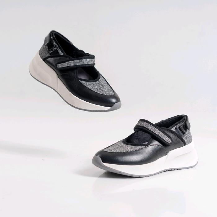 NEW PORODUK ZUNIKA YASMIN BLACK SEPATU SNEAKERS SLIP ON WANITA CANVAS SHOES