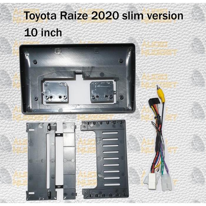 Frame Head Unit Android Toyota Raize 2020 Slim Version 10 Inch + Soket