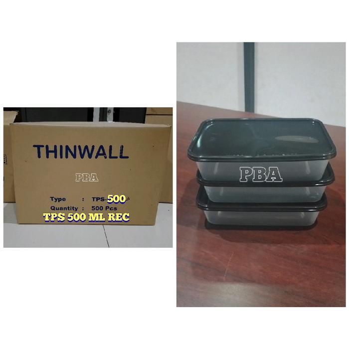 Lalaby Shop Thinwall 500 Ml Rec Tutup Warna ( 500 Pcs ) Plastik