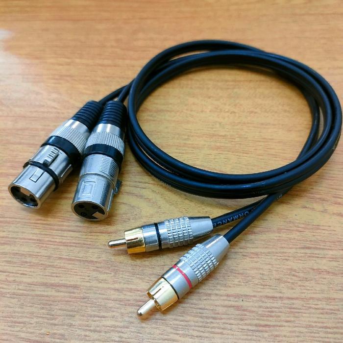 Kabel Audio Mixer Jack Canon Cewe To Jack Rca / Kabel Audio Mixer Jack Rca To Jack Canon Cewe