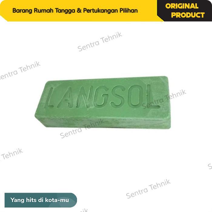 [Original Langsol Hijau 100%] Langsol Hijau Batu Ijo Batu Poles Stainless Poles Logam Pengkilap