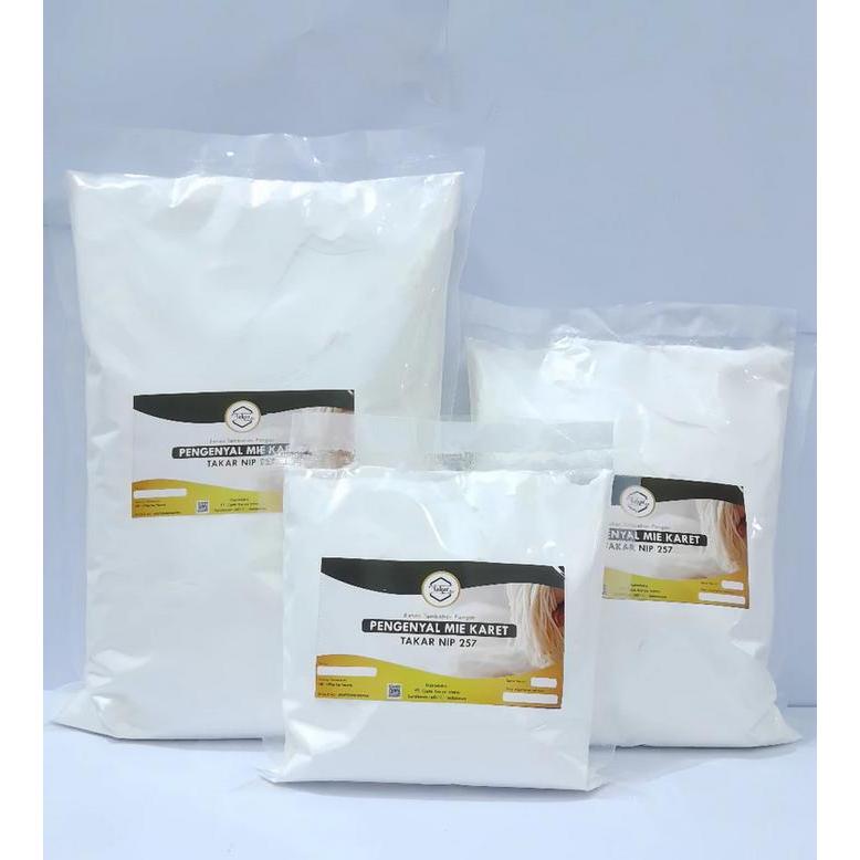 1Kg Pengenyal Mie Karet Takar Nip 257 Pengenyal Kulit Dimsum, Siomay, & Lumpia Membuat Mie Elastis