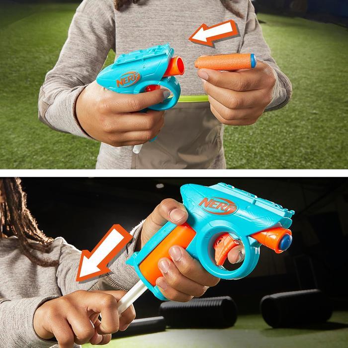 TERLENGKAP Nerf N Series Gear Up Pack, 3x Blasters, 18 Nerf N1 Darts Compatible Only with Nerf N