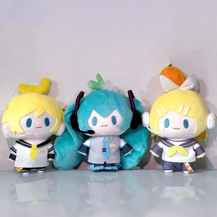 Hatsune Miku Plush Doll Toys Kagamine Len Rin Backpack Keychain Cute Stuffed Dolls Collection Model