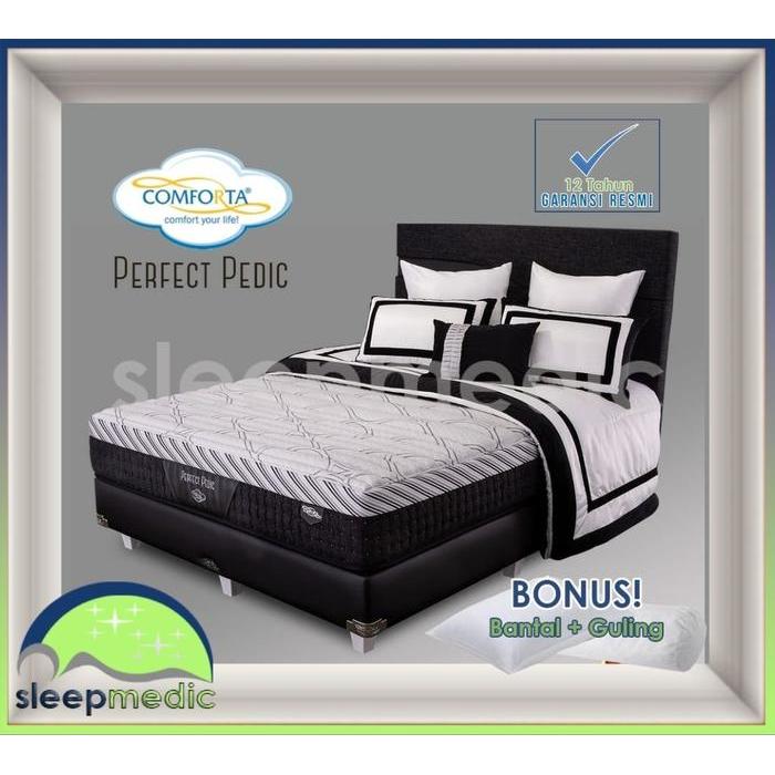 COMFORTA SpringBed PERFECT PEDIC KASUR / SET 160 180 200 90 100 120 - Hanya KASUR, 90x200