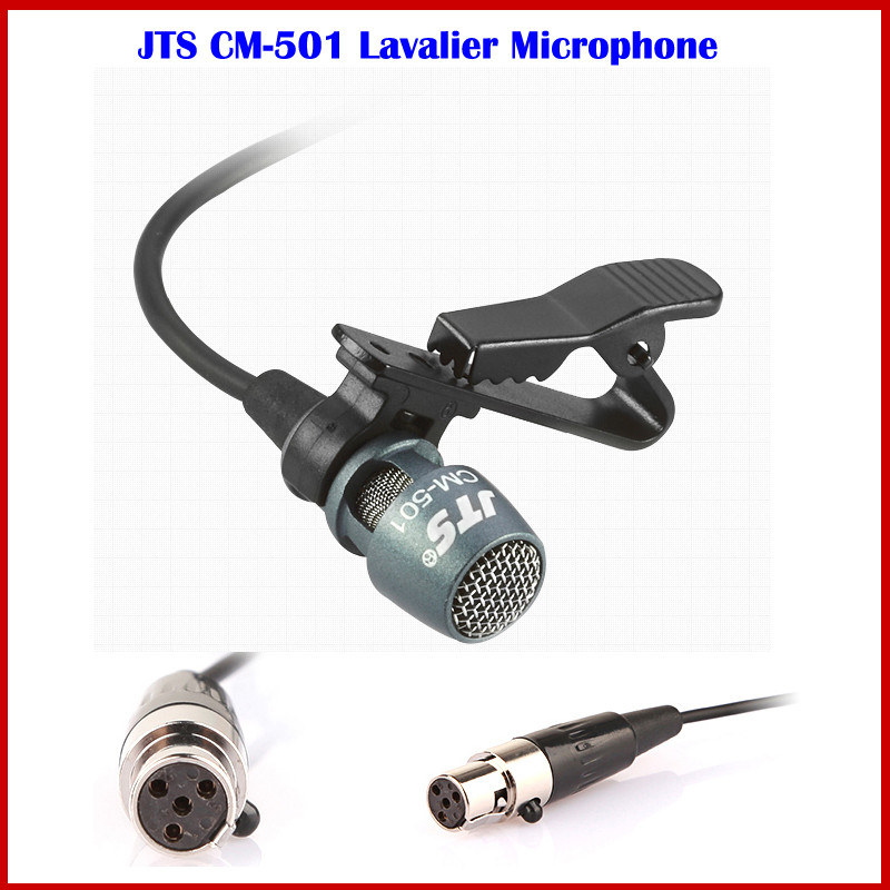 JTS CM-501 Compact Stereo Lavalier Microphone Teaching Stage Microphone 4P Mini Connector ( 4P Mini