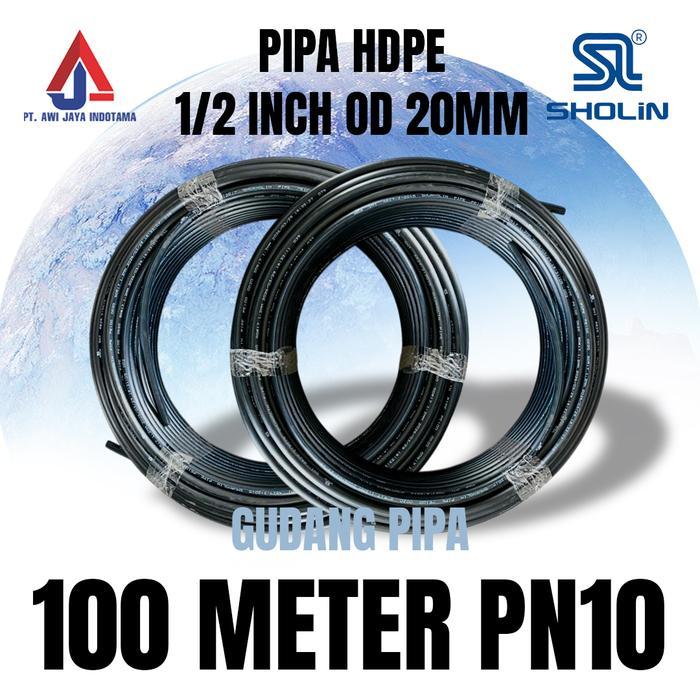 Pipa Hdpe 100 Meter 12 Inch Merk Sholin Pn10 100 Meter Atau Pipa Hdpe Pam Atau Pipa Hdpe Pdam