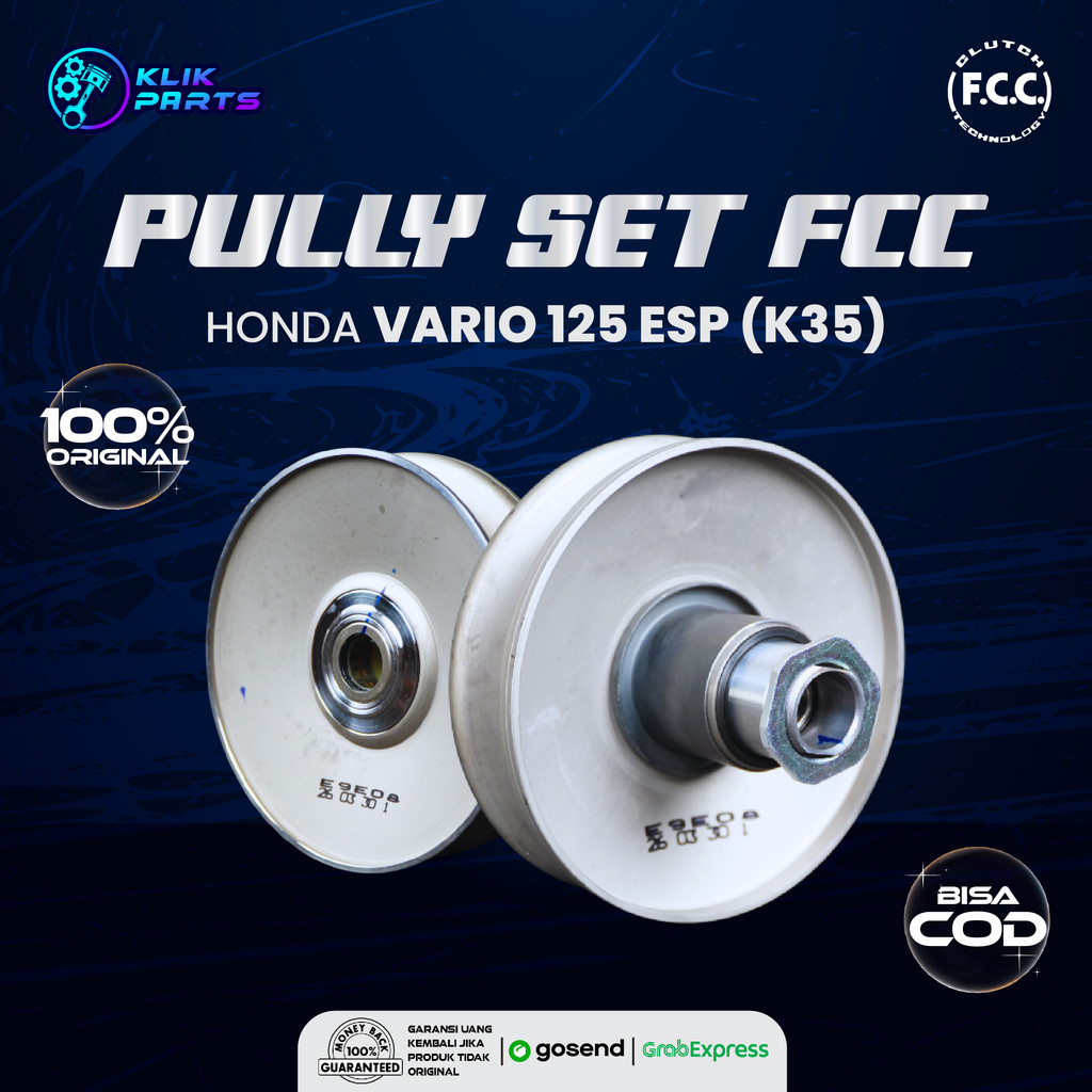 Pulley Set FCC Honda Vario 125 ESP (K35) Original FCC 100%