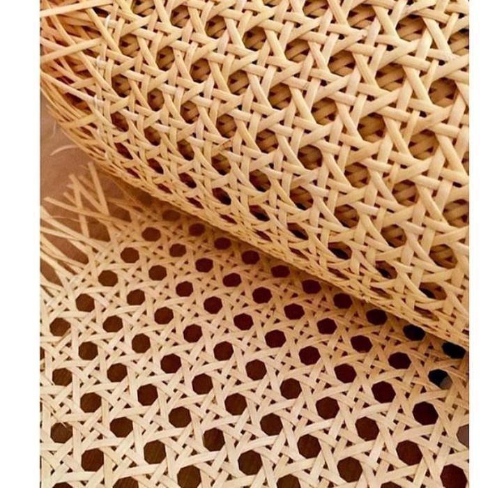 Rotan - Lembaran Anyaman Rotan Alami / Webbing Rotan Tbk
