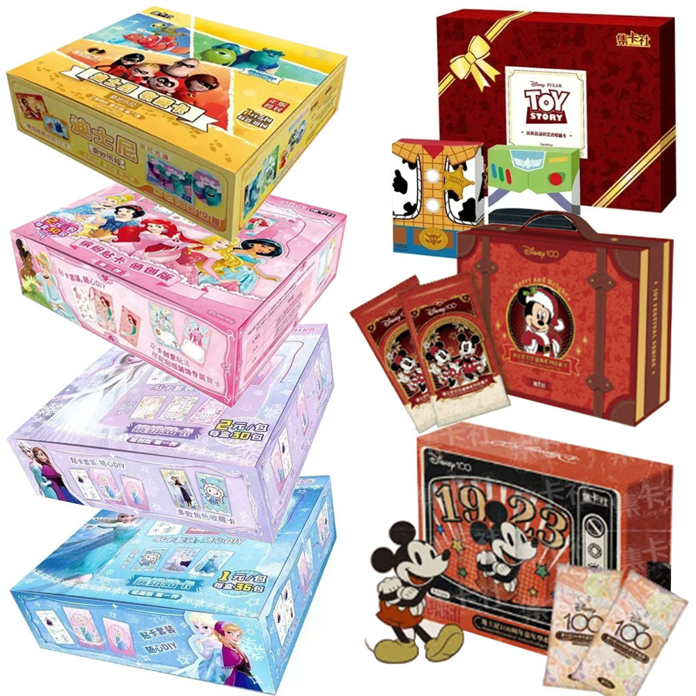 Genuine D1sn3y Series Trading Cards for Children Mickey Friends