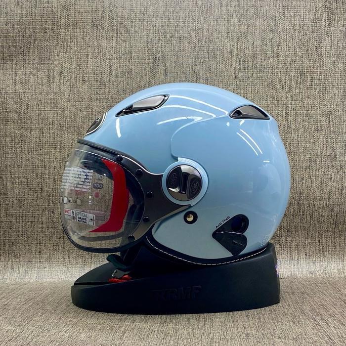 Helm Kyt Elsico Solid - Kyt Helm Retro Ori Kyt - Cewek Cowok Termurah