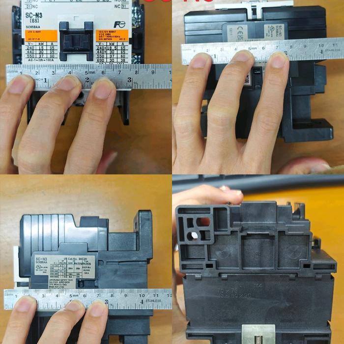 CONTACTOR FUJI SC-N3 SC N3 SC 3N COIL AC 110,220,380 VAC SC3N SC-3N SCN3 SC65XA