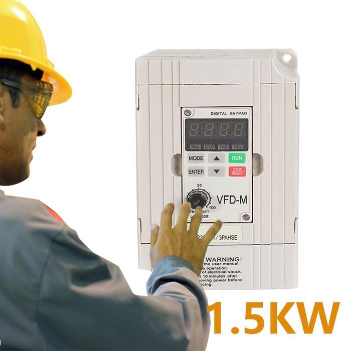 3 Phase Inverter VFD Variable Frequency Drive 1.5kW 220V Spindle motor frequency inverter