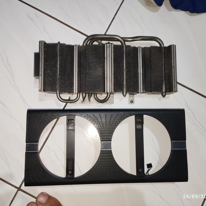CASING HEATSINK VGA SAPPHIRE NITRO RX 580 ORIGINAL COPOTAN HIGH QUALITY