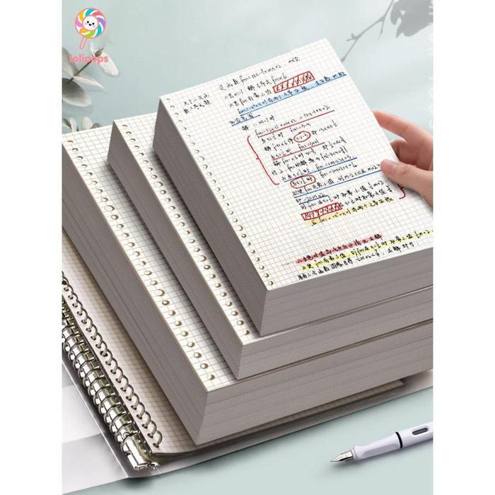 kertas binder A5 aesthetic kertas binder B5 Kertas A5/B5 Binder a7 Notebook refill Loose Leaf Isi