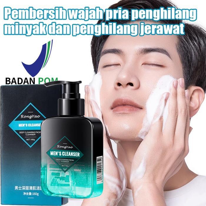 Pembersih Wajah Pria Pembersih Wajah Jerawat 150g Pembersih Wajah Pria Pemutih Wajah Pria Tungau