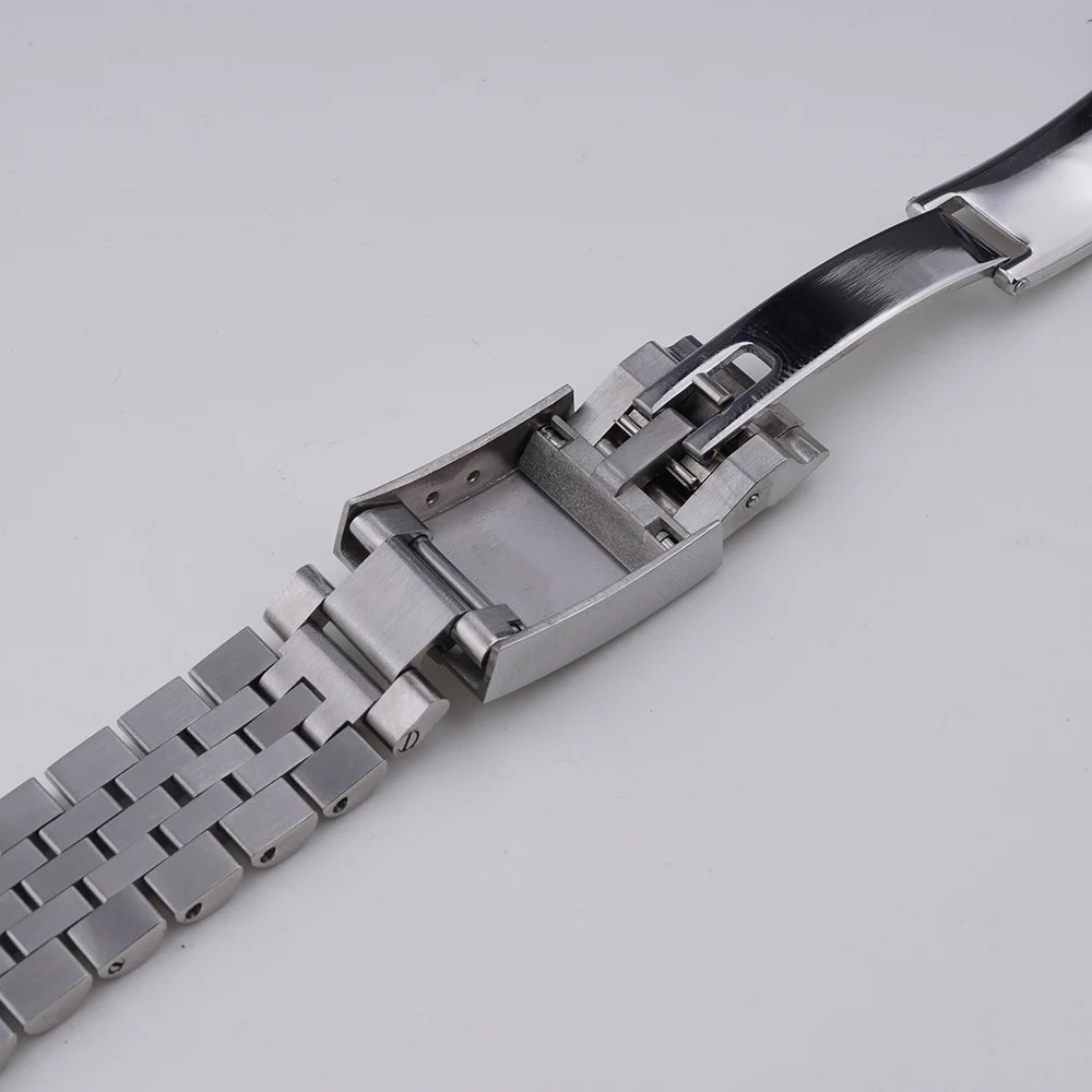 Rolamy 22mm Jubilee WatchBand For Seiko 5 Sports GMT SSK001 003 005 027 033 035 SSK036 Silver Gold