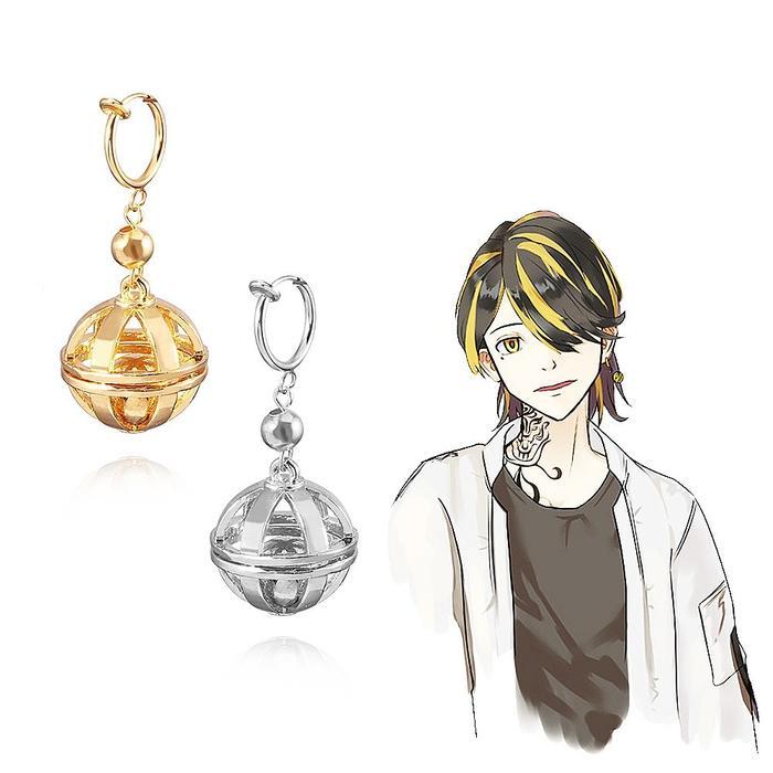 TR003 Anting Jepit Tanpa Tindik Aksesoris Anime Manga Cosplay Tokyo Revengers Kazutora Hanemiya