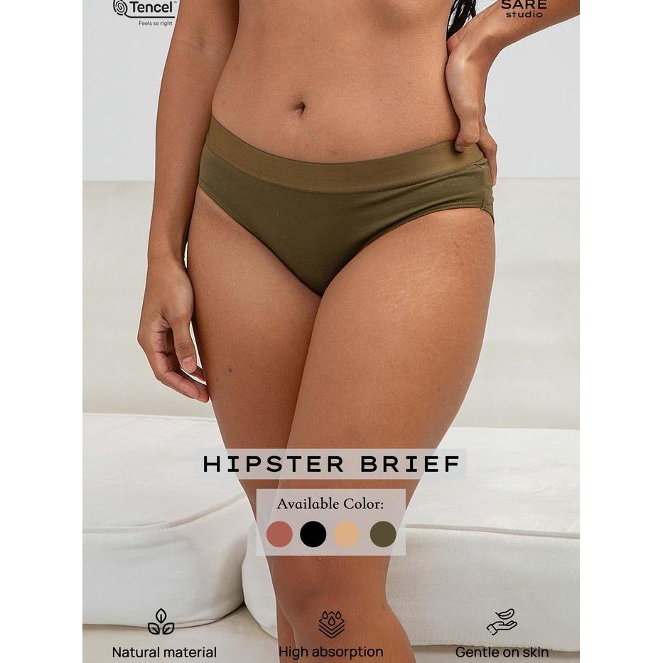 Celana Dalam Wanita Tencel Modal SARE Underwear studio LOBI Hipster Brief Panty