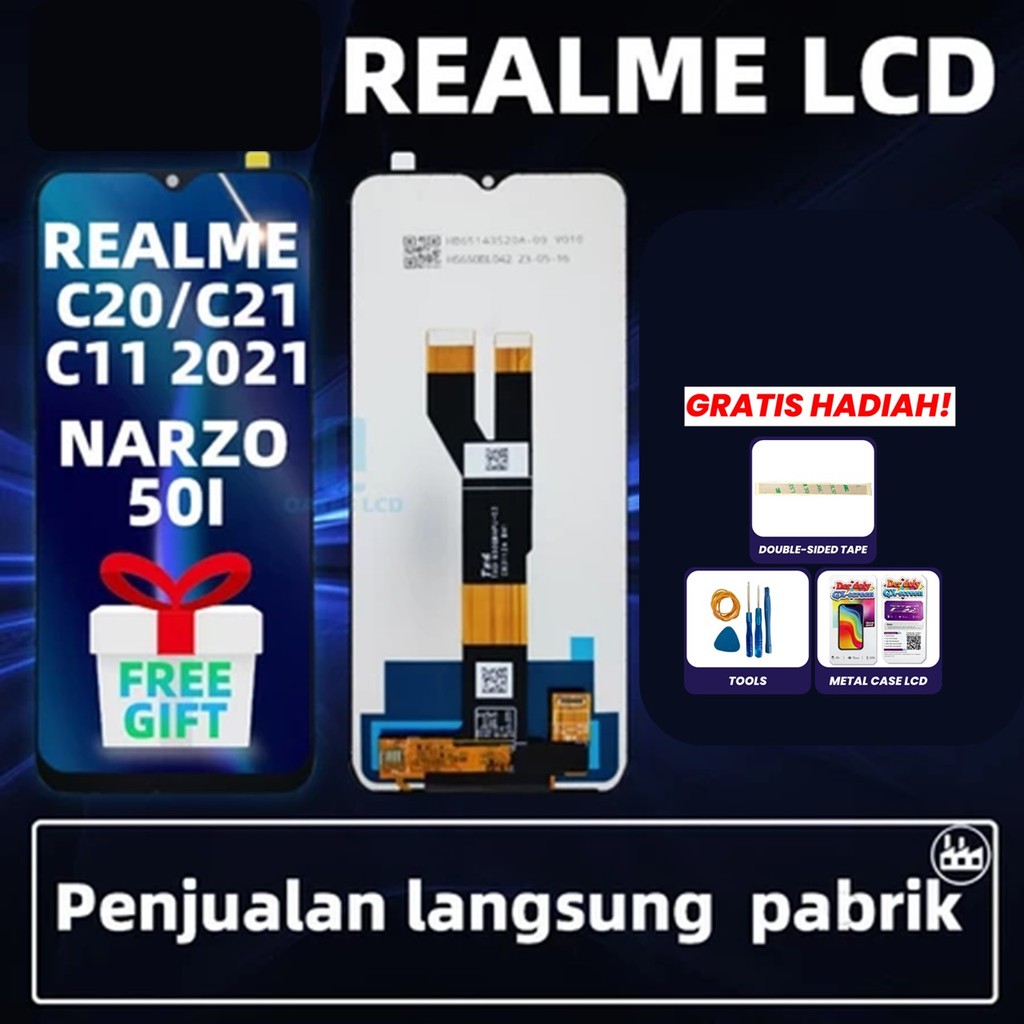 LCD REALME C20 REALME C21 C11 2021 NARZO 50I UNIVERSAL FULLSET Touchscreen ORI LCD HP